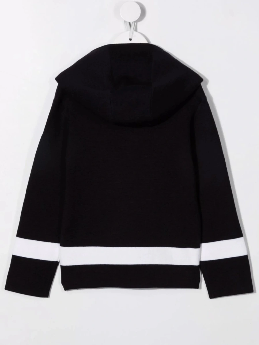 Cardigan Emporio Armani albastru din acrilic si lana - Img 2