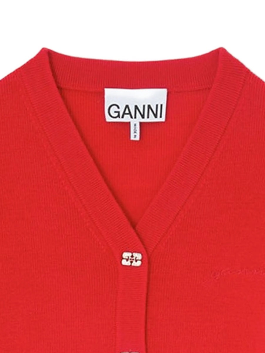Cardigan Ganni rosu - Img 2