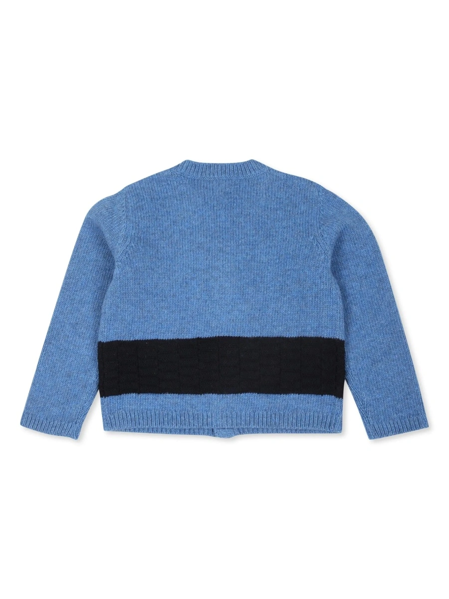 Cardigan Gucci albastru din lana - Img 2