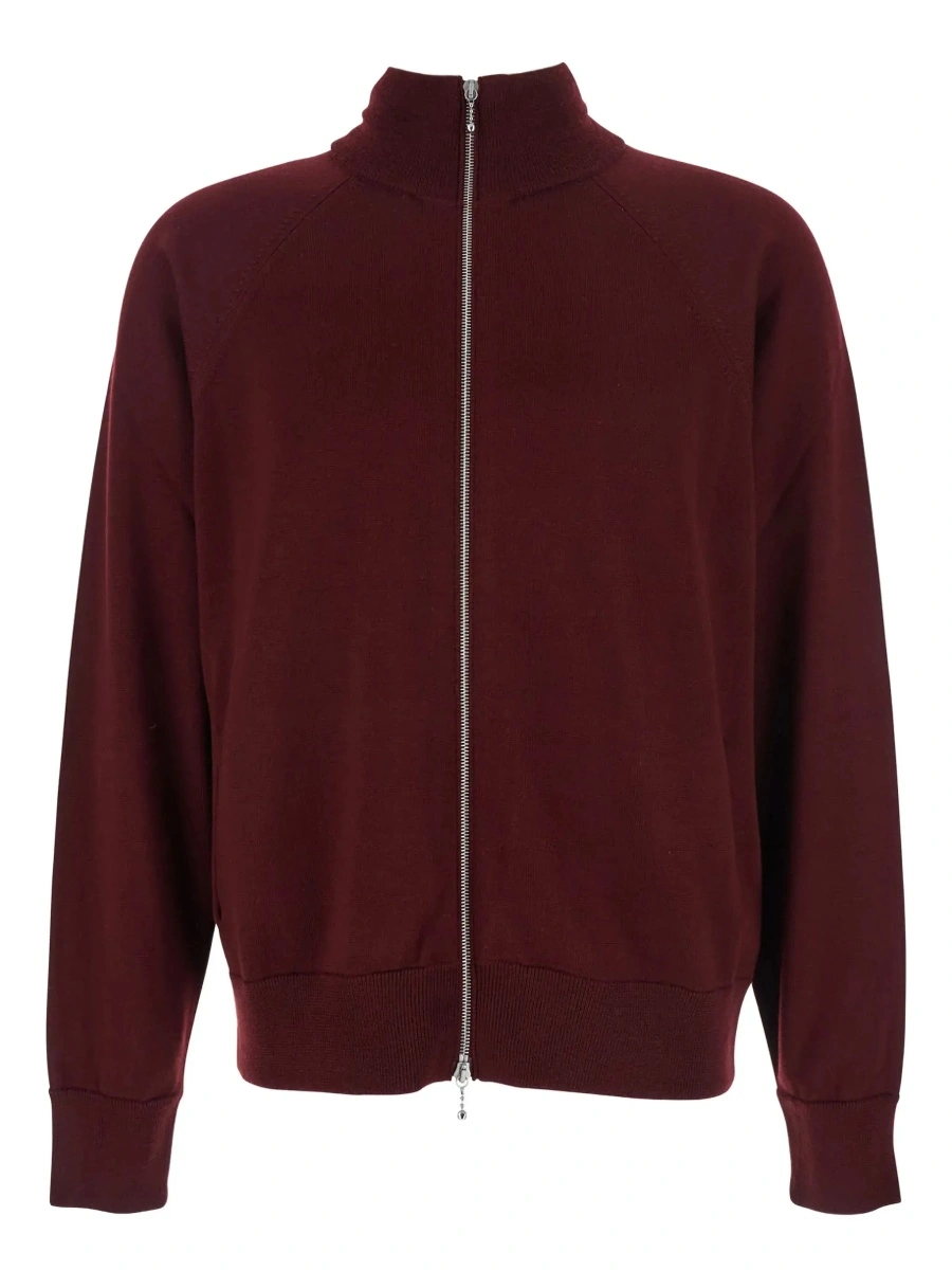 Cardigan Jil Sander mov din lana - Img 6