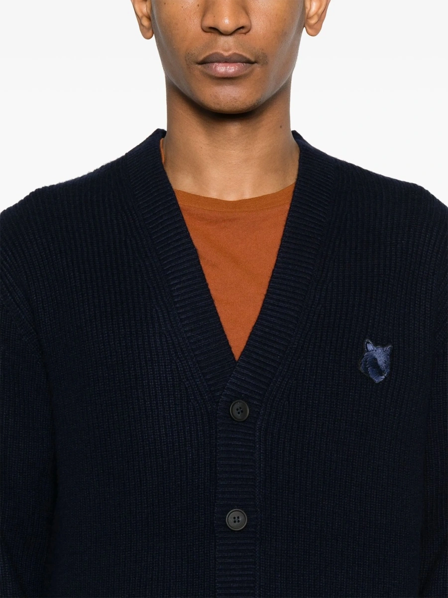 Cardigan MAISON KITSUNÉ albastru - Img 5