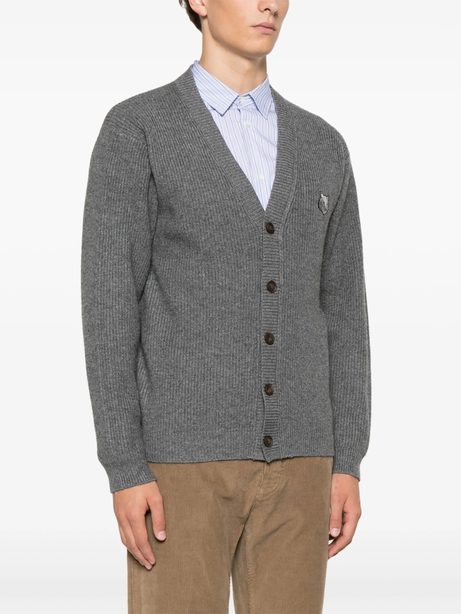 Cardigan MAISON KITSUNÉ gri - Img 3