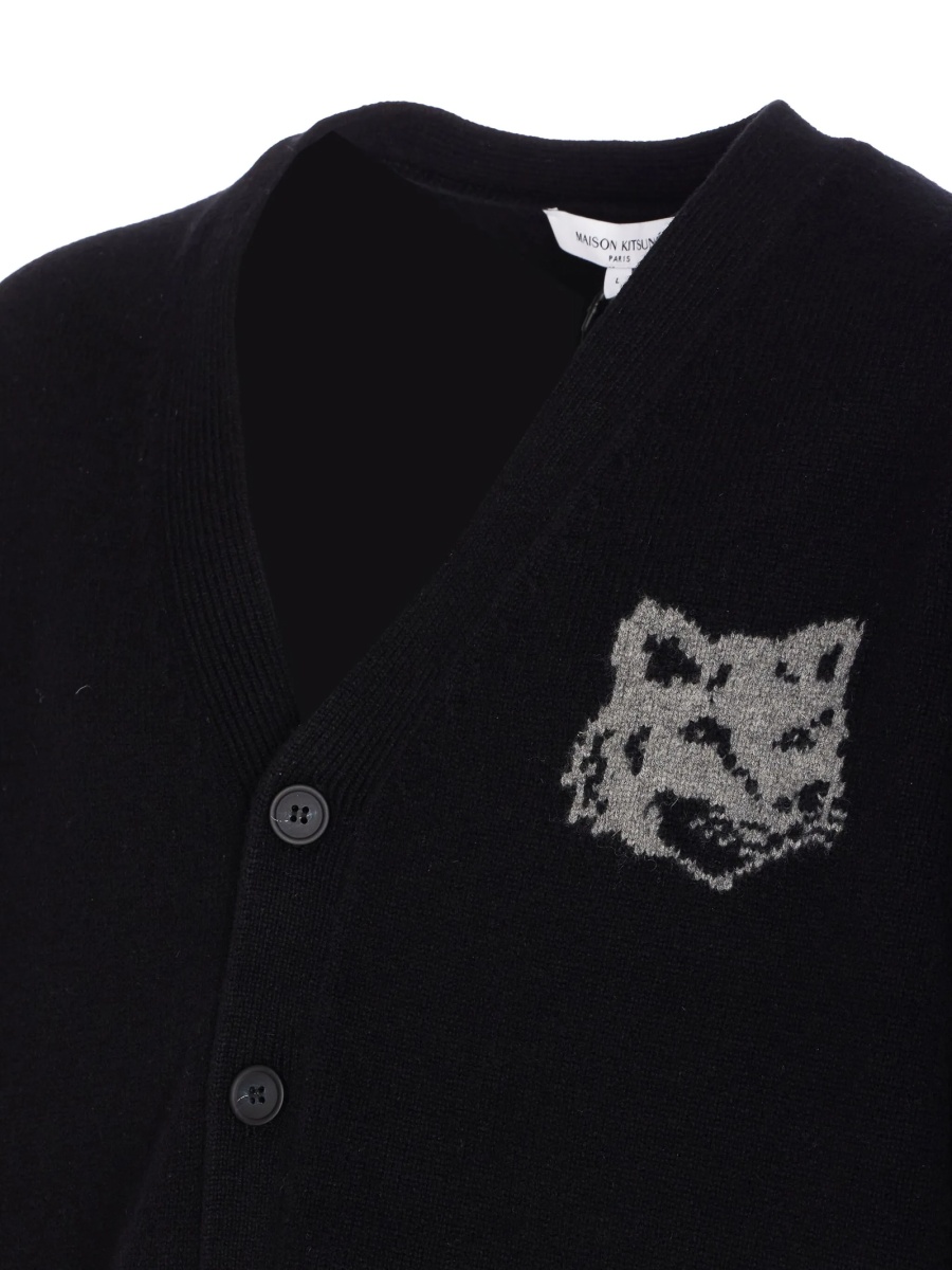 Cardigan MAISON KITSUNÉ negru - Img 3