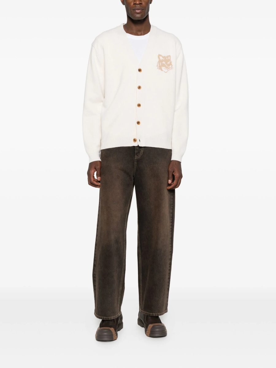 Cardigan MAISON KITSUNÉ neutru - Img 2