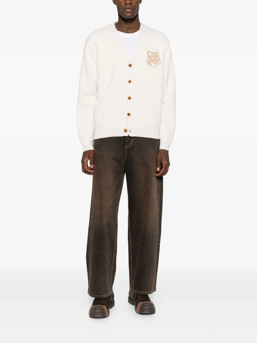 Cardigan MAISON KITSUNÉ neutru - Img 2