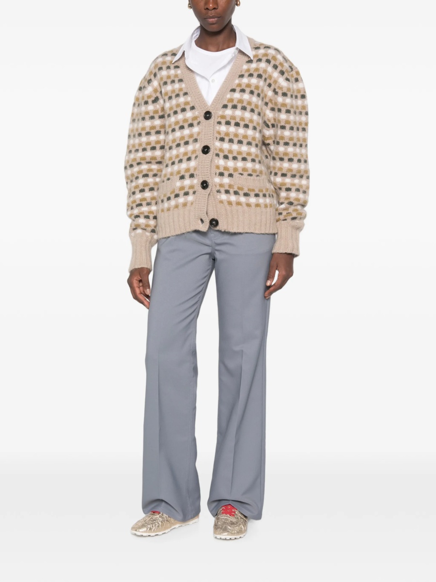 Cardigan Mazzarelli neutru din lana si casmir - Img 2