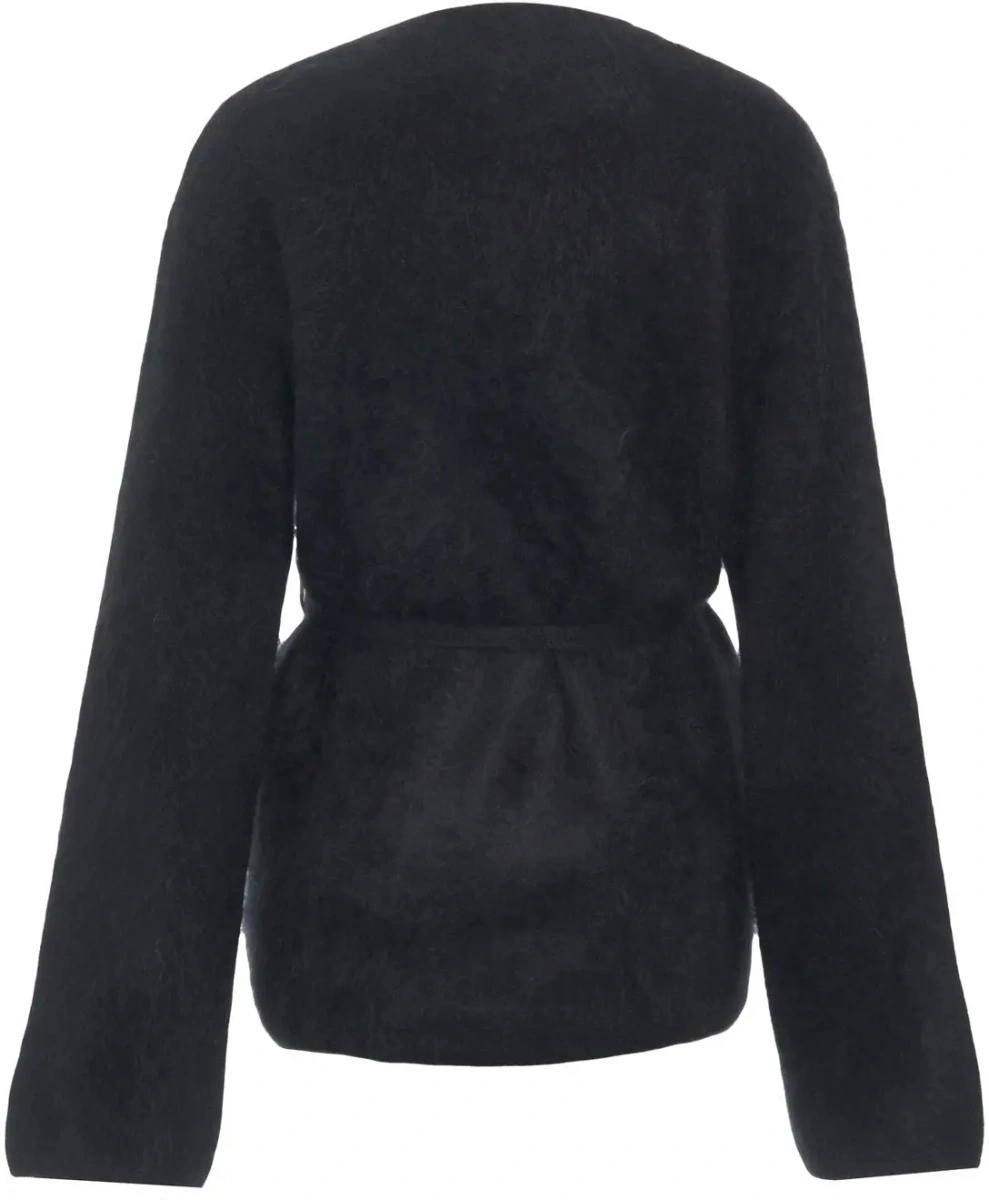 Cardigan Soft Goat negru din casmir - Img 3