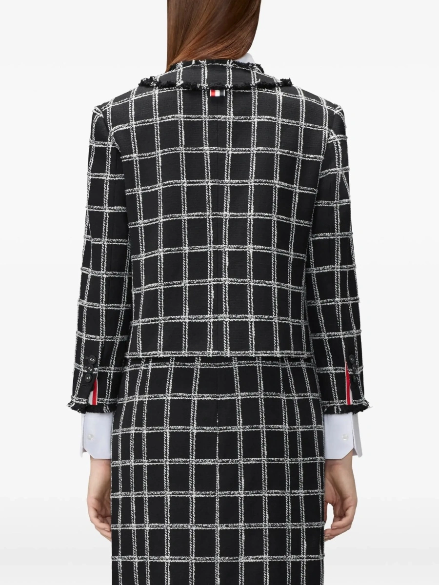 Cardigan Thom Browne negru din tweed - Img 6