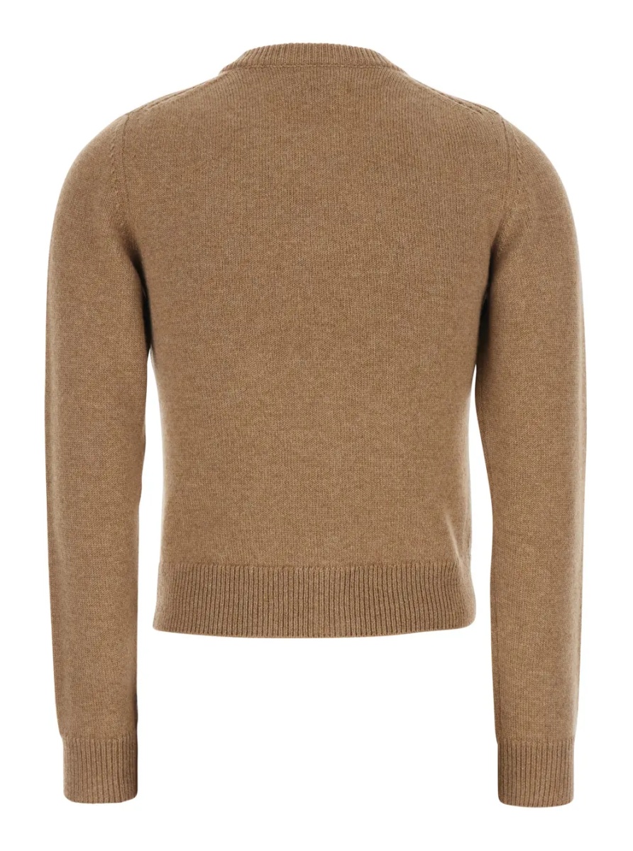 Cardigane Twinset Cardigan and Sweater with Front Button Closure and Ribbed Cashmere Trimmings Beige Women - Img 2