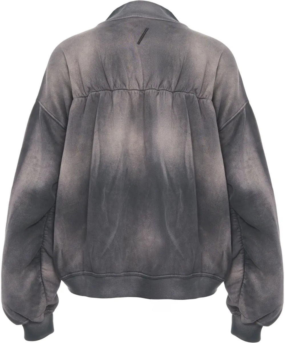 Cardigane Zip-up sweatshirt with batik print - Img 3