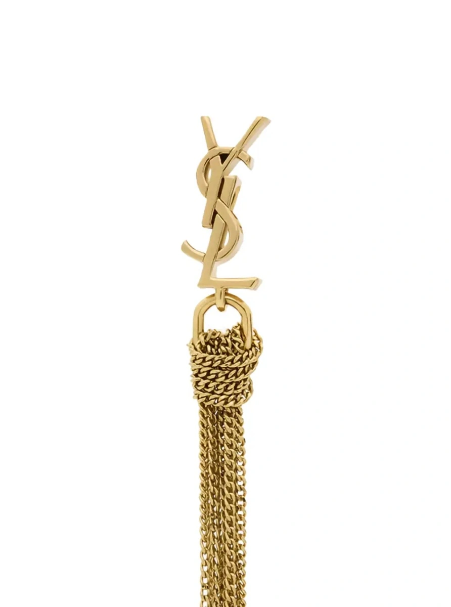 Cercei Earrings 'Cassandre' with Tassel and Stud in Metallic Brass Woman - Img 3