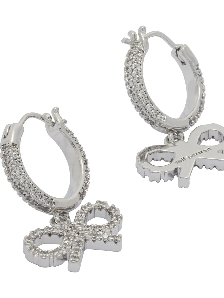Cercei Hoop earrings with bow - Img 2