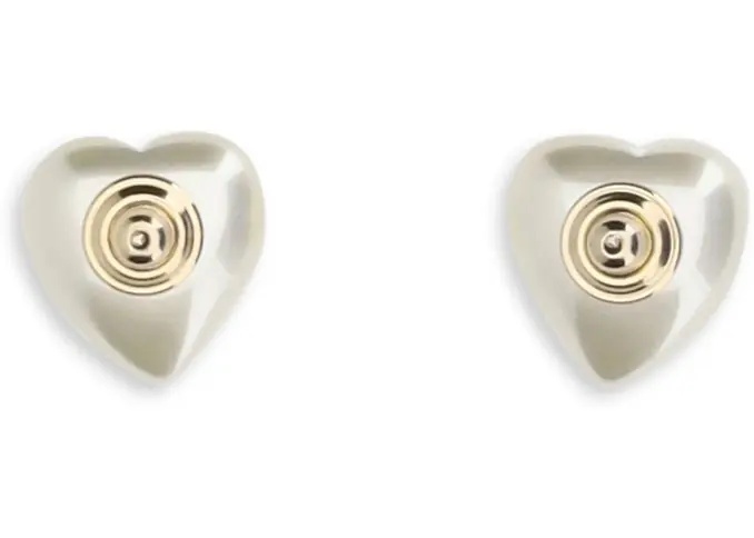 Cercei VLogo Signature Earrings in metal and pearls - Img 2