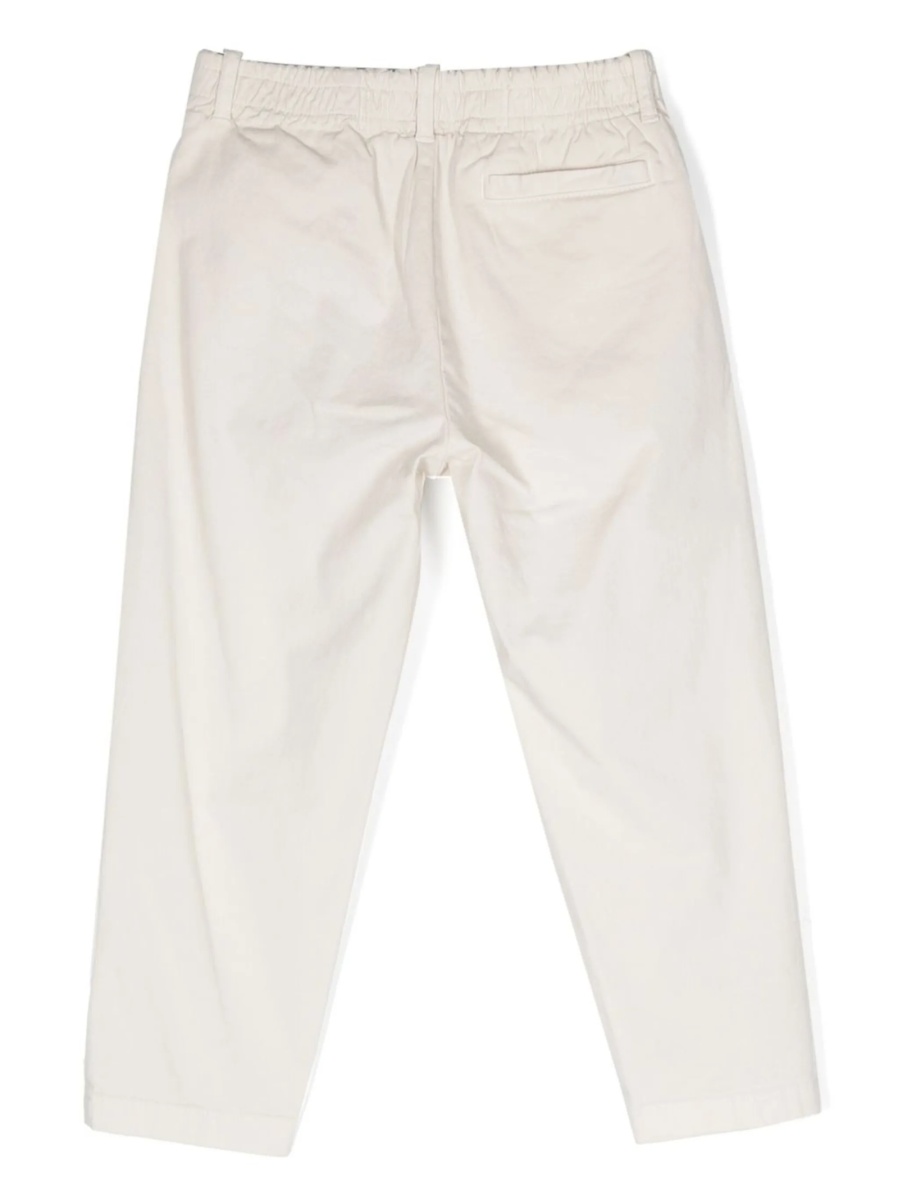 Chinos Aspesi albi din bumbac si elastan - Img 2
