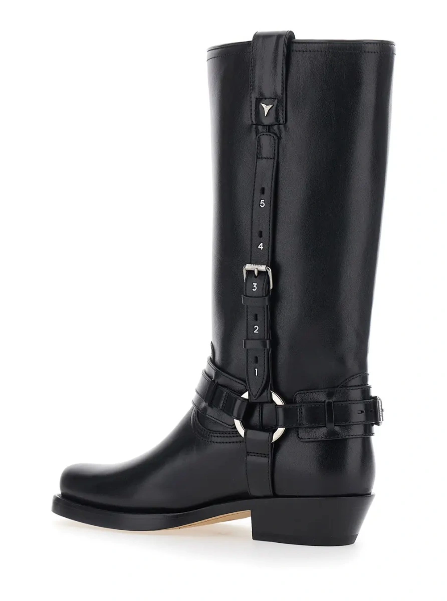 Cizme Fendi negre din piele - Img 3