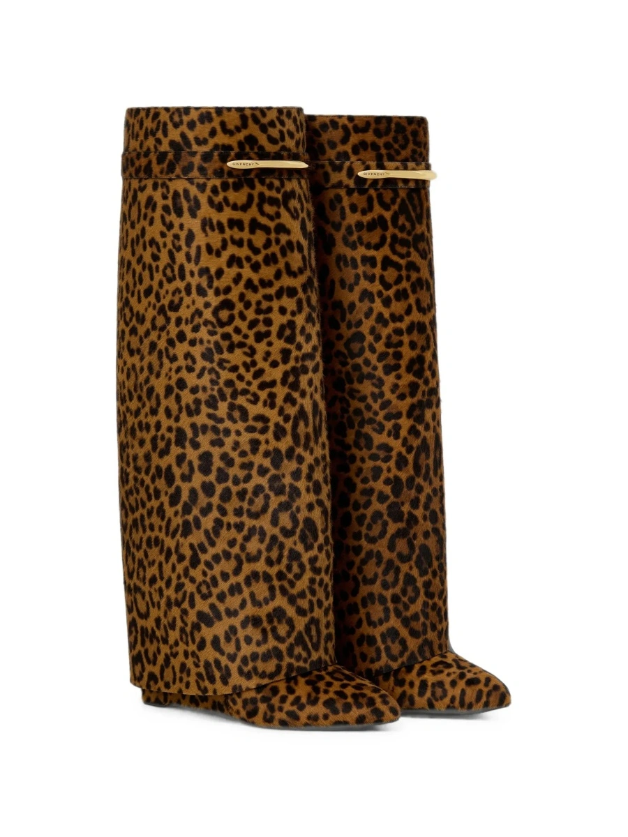 Cizme Givenchy maro din piele 'Shark Pinch' - Img 5