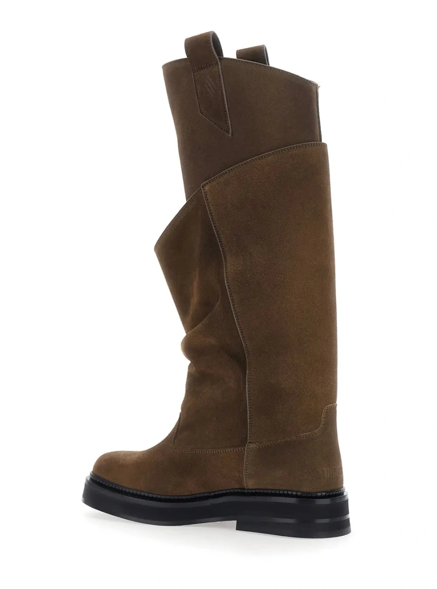 Cizme 'Robin Passeggiata' Brown Boots with Round Toe in Suede for Women - Img 3