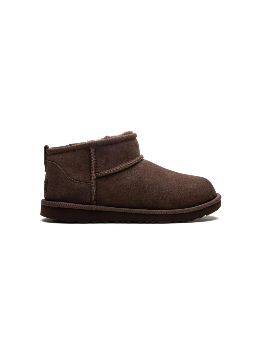 Cizme UGG Kids maro din piele intoarsa 'Ultra Mini' - Img 5