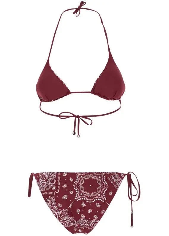 Costum de baie Bandana print two-piece swimsuit - Img 2