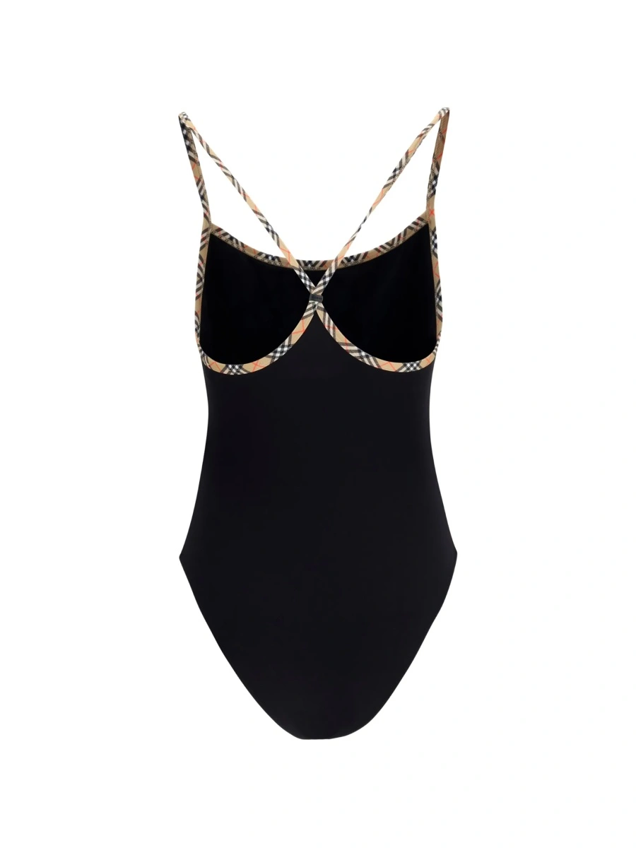 Costum de baie intreg Burberry negru - Img 2