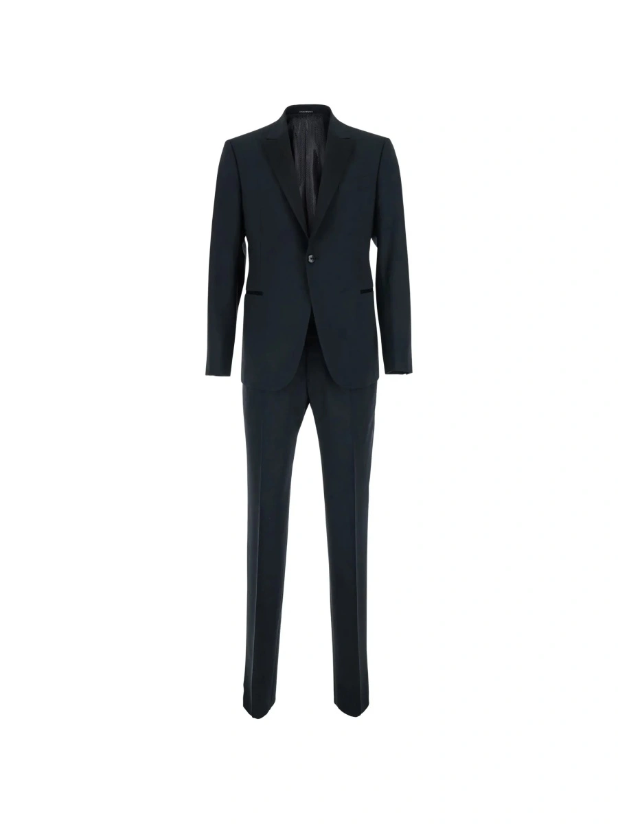 Costum Emporio Armani albastru din lana - Img 6