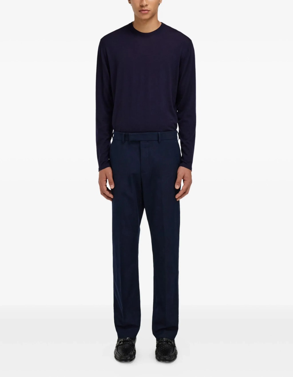 Cotton and cashmere chinos Pants - Img 4