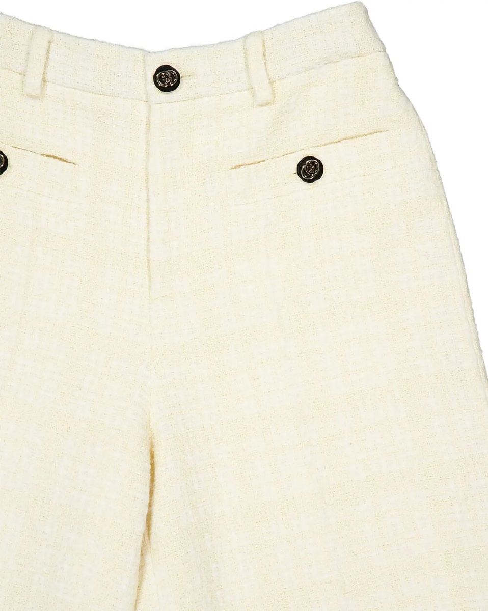 Cotton tweed check Pants - Img 3