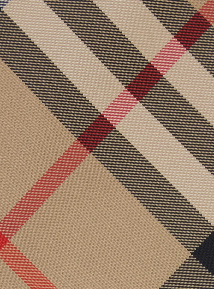 Cravata Burberry bej din matase - Img 3