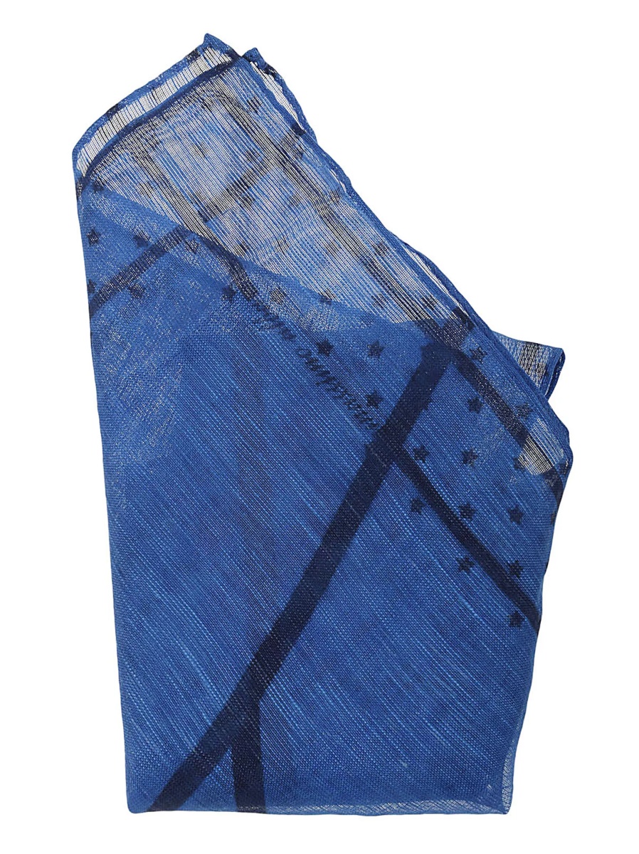 Cravate Massimo Alba Pochette CINQUANTINO.T5063 S528 LAPIS BLUE - Img 2