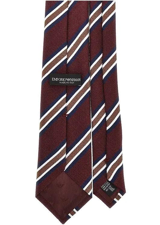 Cravate Silk necktie with jacquard motif - Img 2