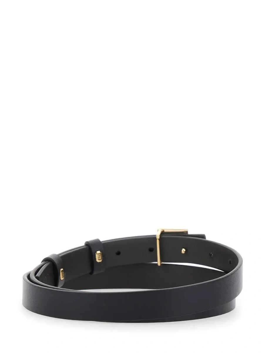 Curea Fendi neagra din piele - Img 2