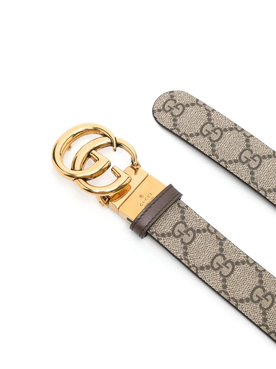 Curea Gucci maro din canvas GG Supreme - Img 4