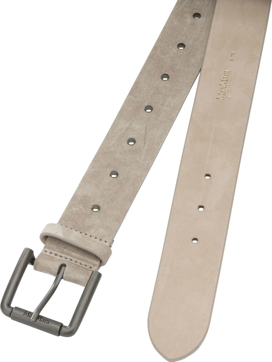 Curea Max Mara din piele intoarsa - Img 2