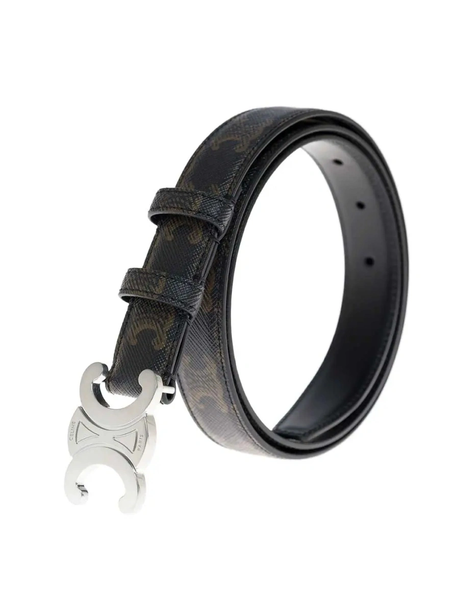 Curea Medium Triomphe Leather Belt Men Céline - Img 3