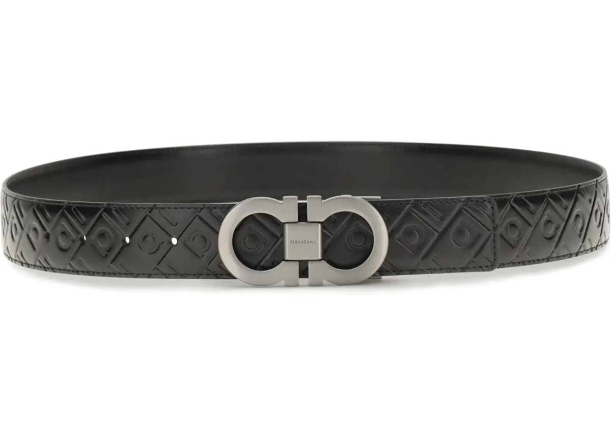 Curea Reversible leather Gancini Belt - Img 2