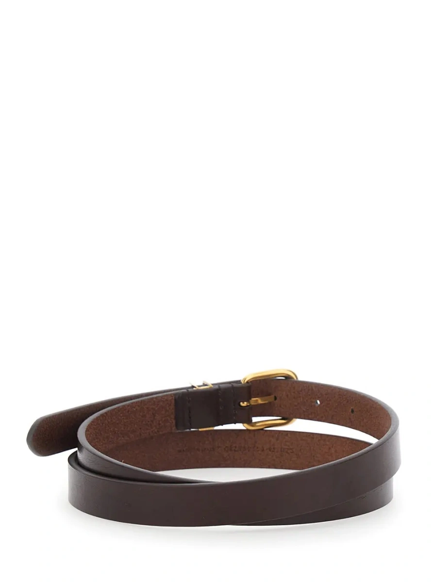 Curea Saint Laurent maro din piele - Img 2