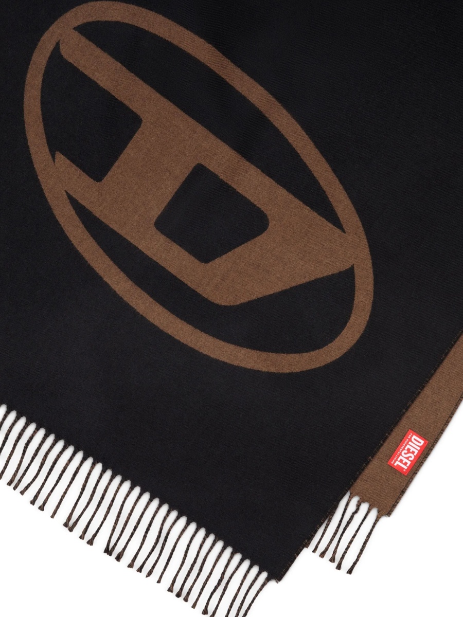 Esarfa Diesel Oval D neagra - Img 2