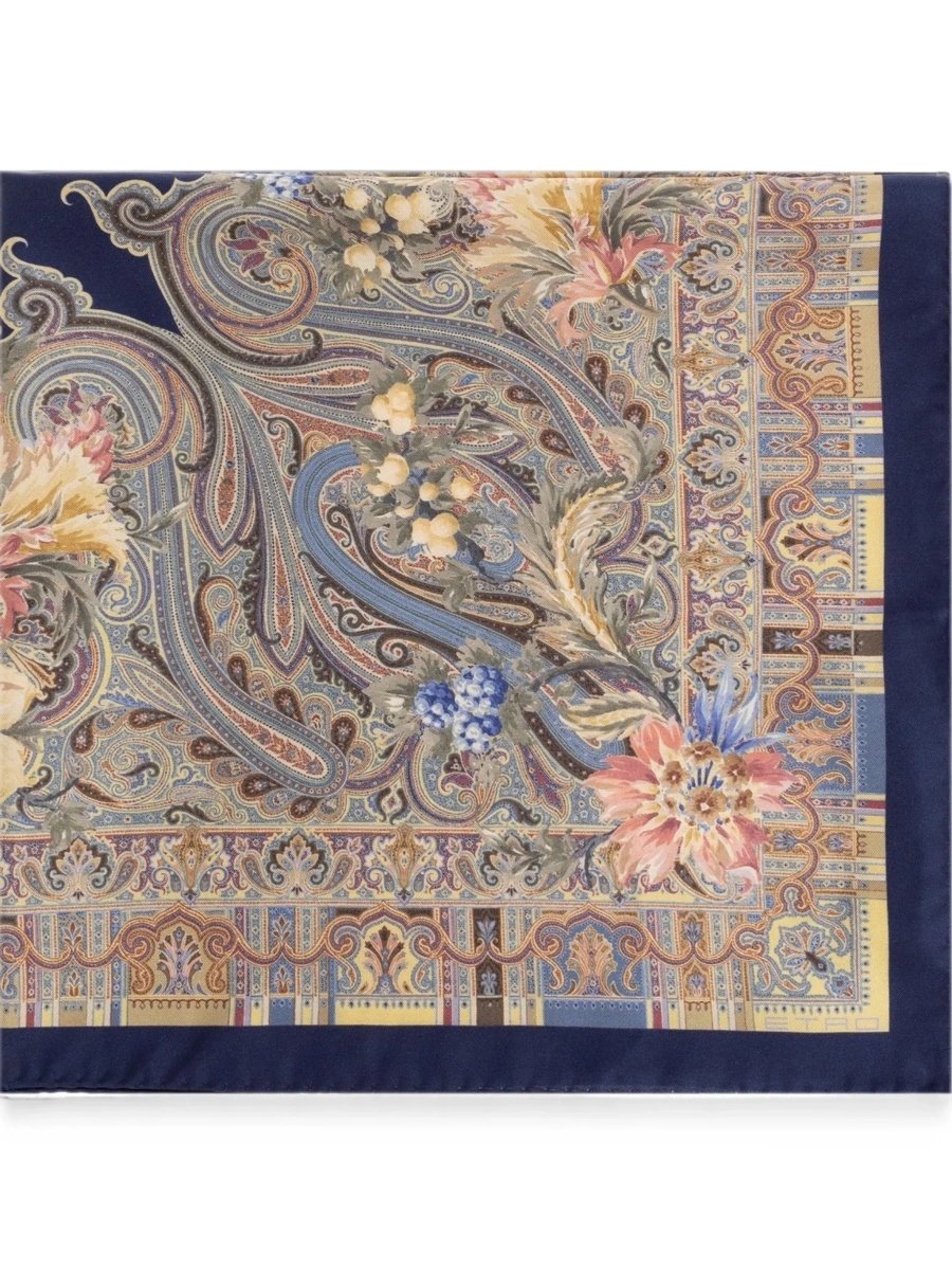 Esarfa ETRO multicolor din matase - Img 5