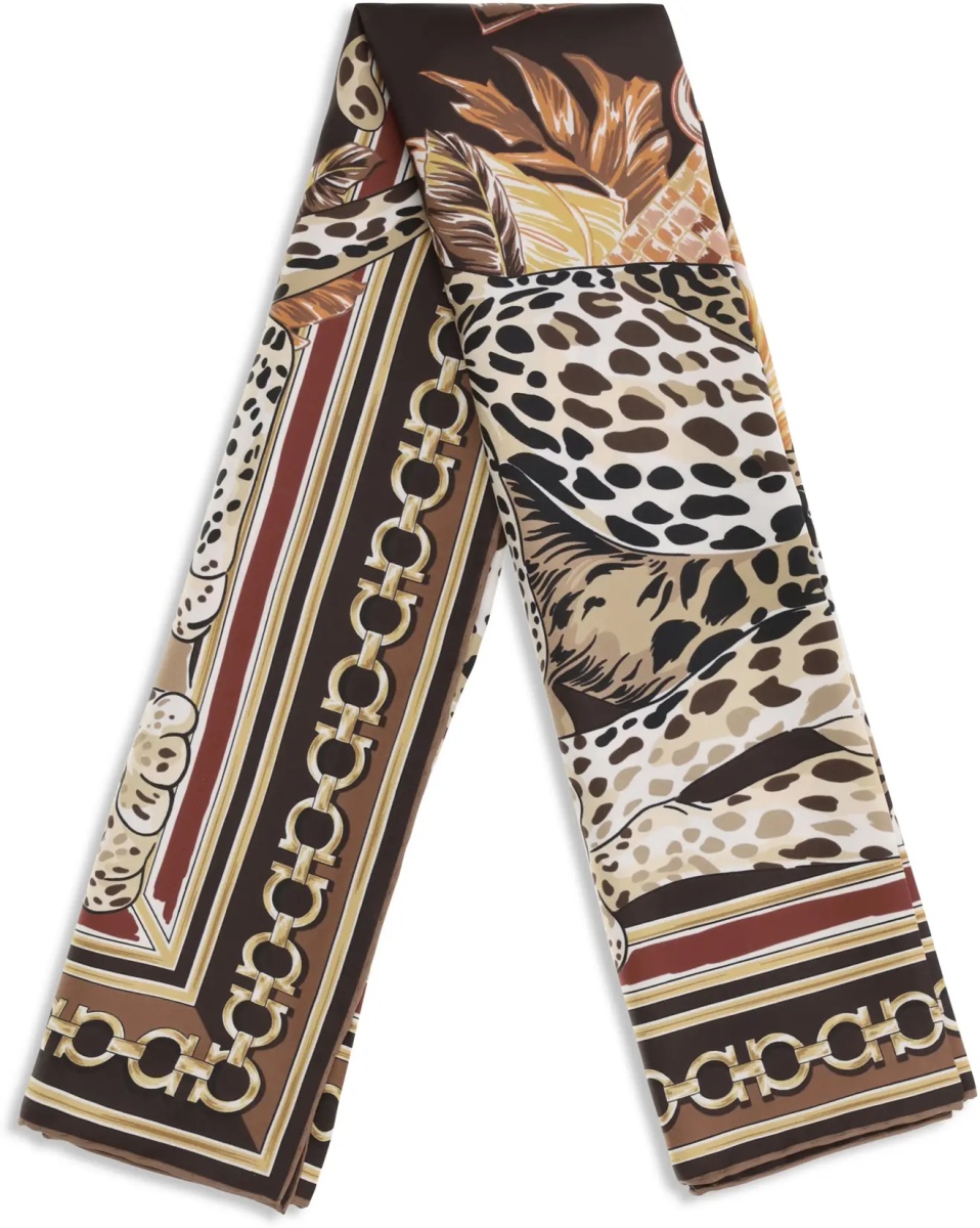 Esarfa Leopard-print silk Scarf - Img 2