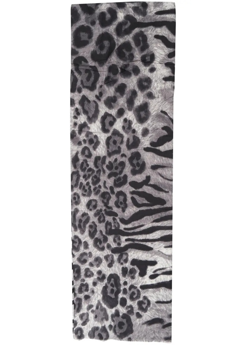 Esarfa Scarf with animal print - Img 3