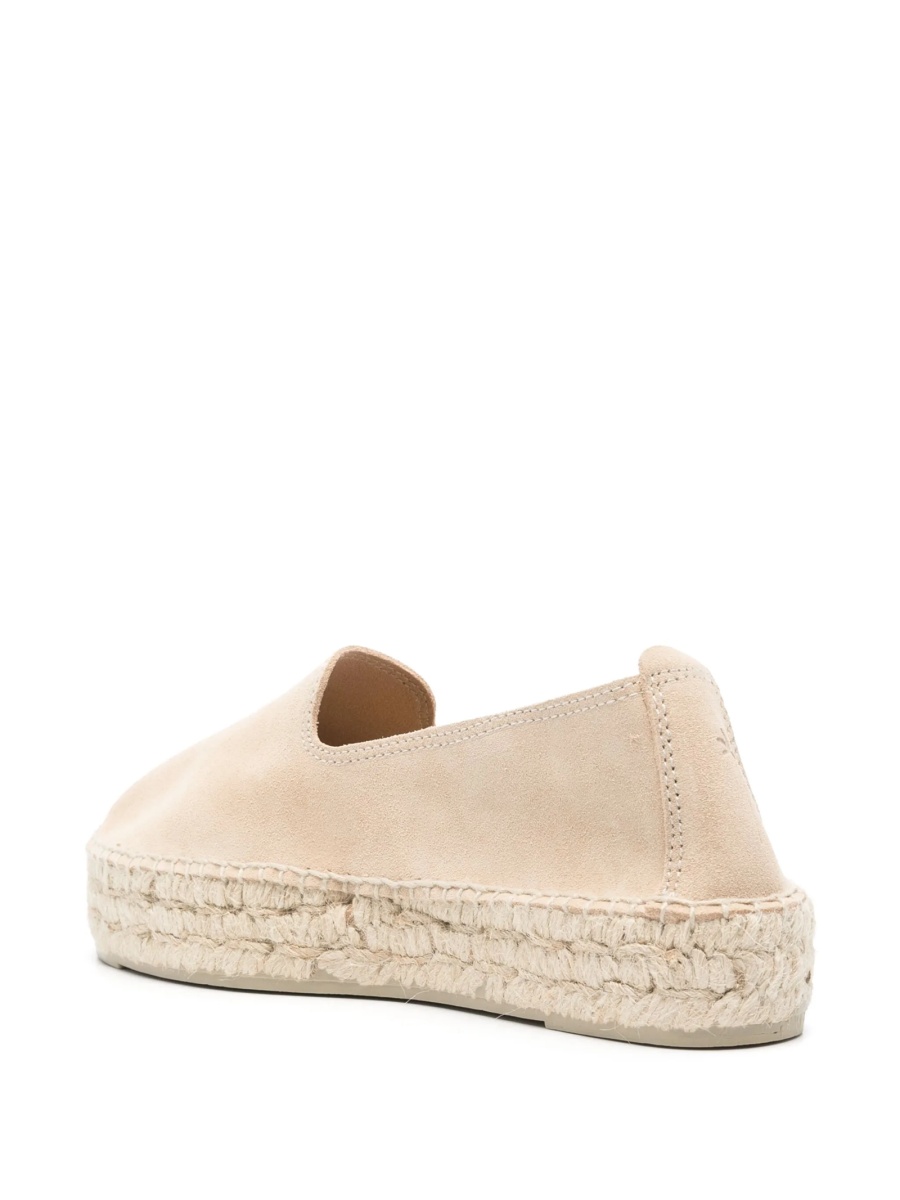 Espadrile Manebí neutre din piele intoarsa - Img 3