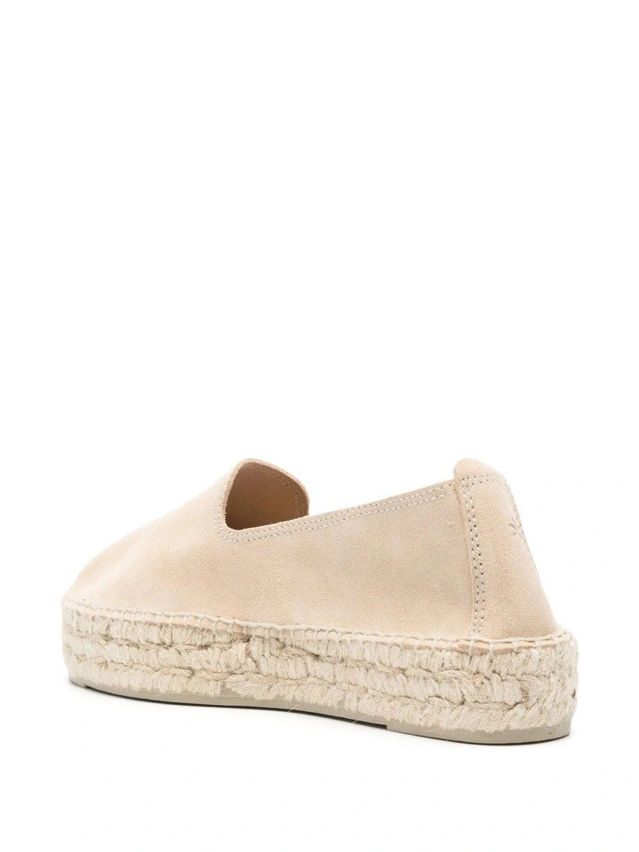 Espadrile Manebí neutre din piele intoarsa - Img 3