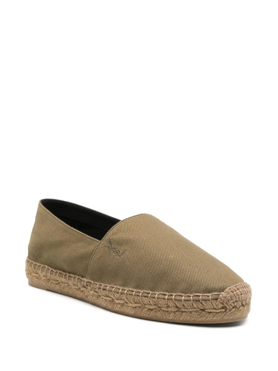 Espadrile Saint Laurent verzi din material textil - Img 2