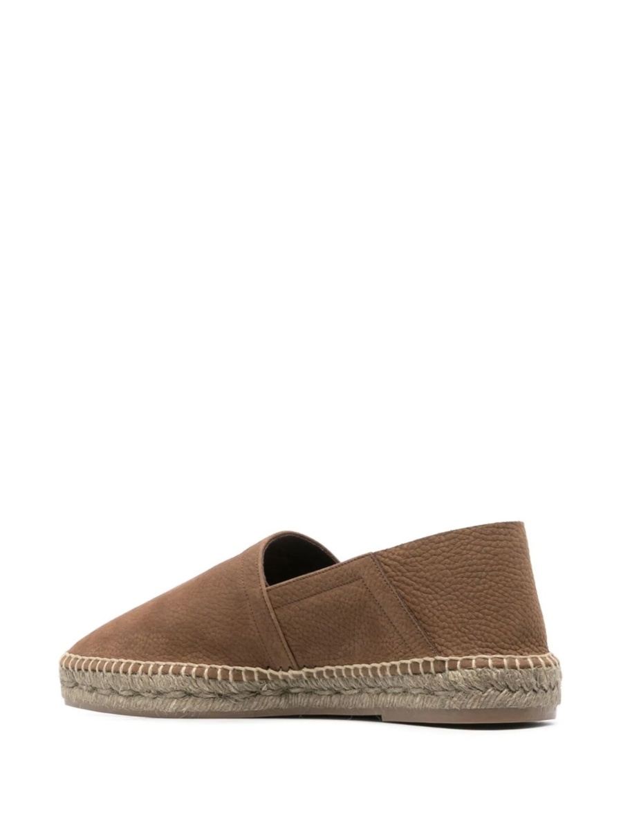 Espadrile Tom Ford maro din piele - Img 3