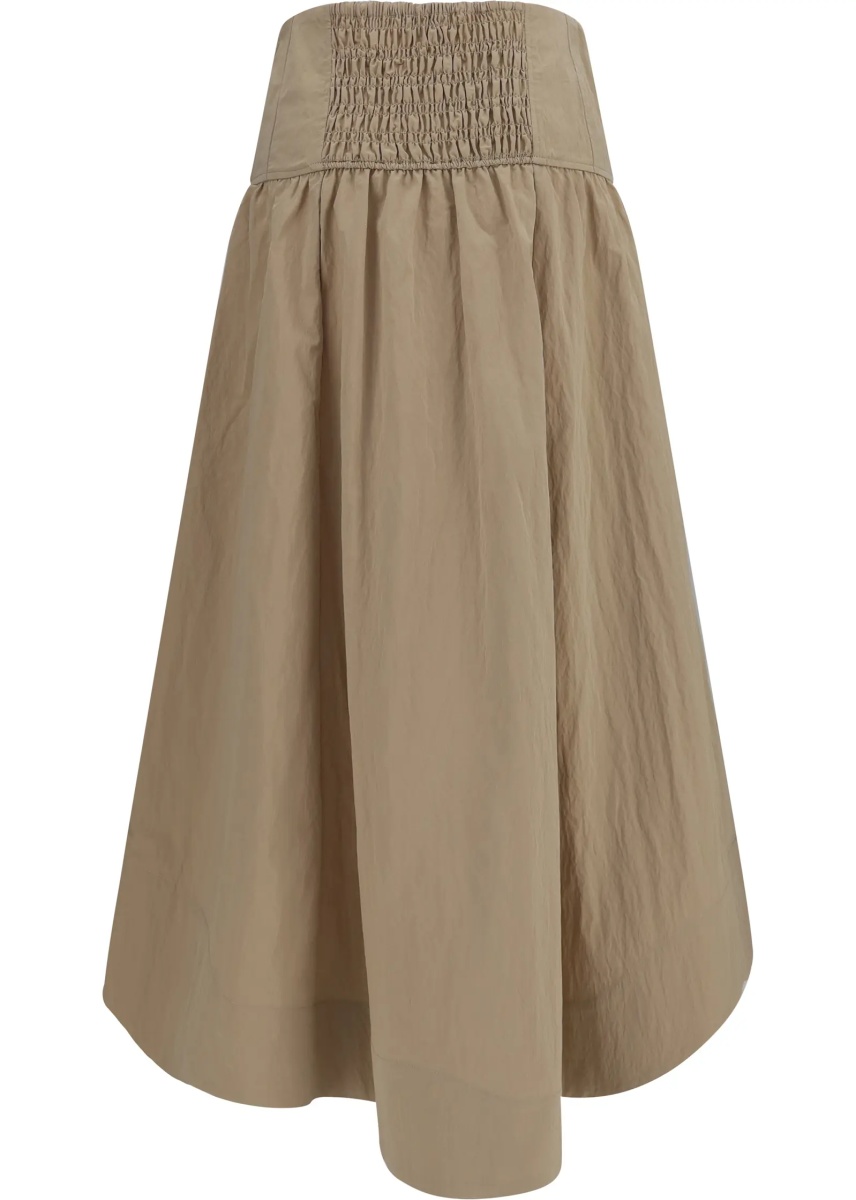 Fusta Corset-detail and ruched midi Skirt - Img 2