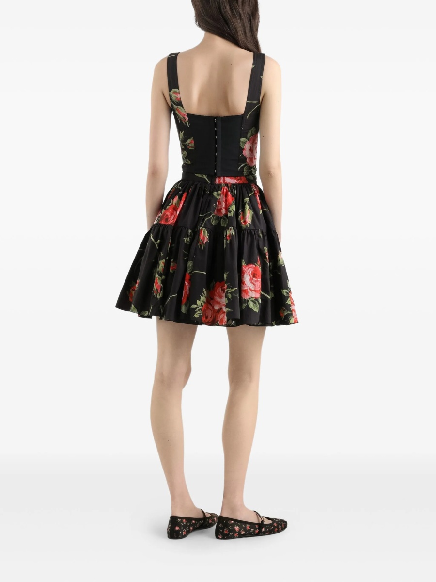 Fusta cu pliuri Dolce &amp; Gabbana neagra - Img 3