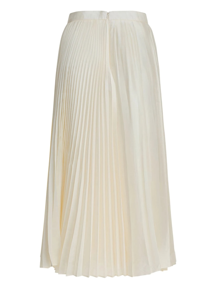 Fusta cu pliuri Sandbeige neutra din polyester - Img 3