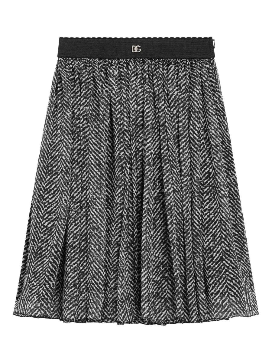 Fusta Dolce &amp; Gabbana neagra din matase - Img 2