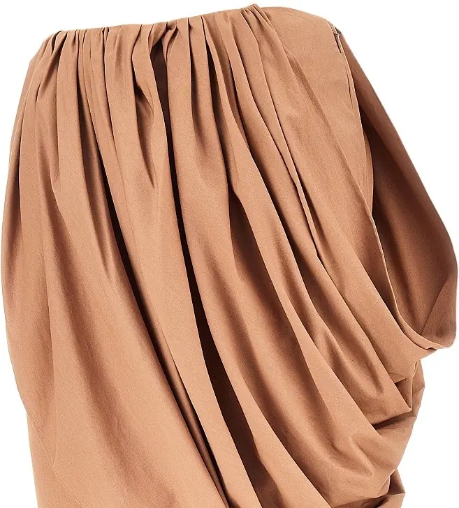 Fusta Draped poplin skirt - Img 2
