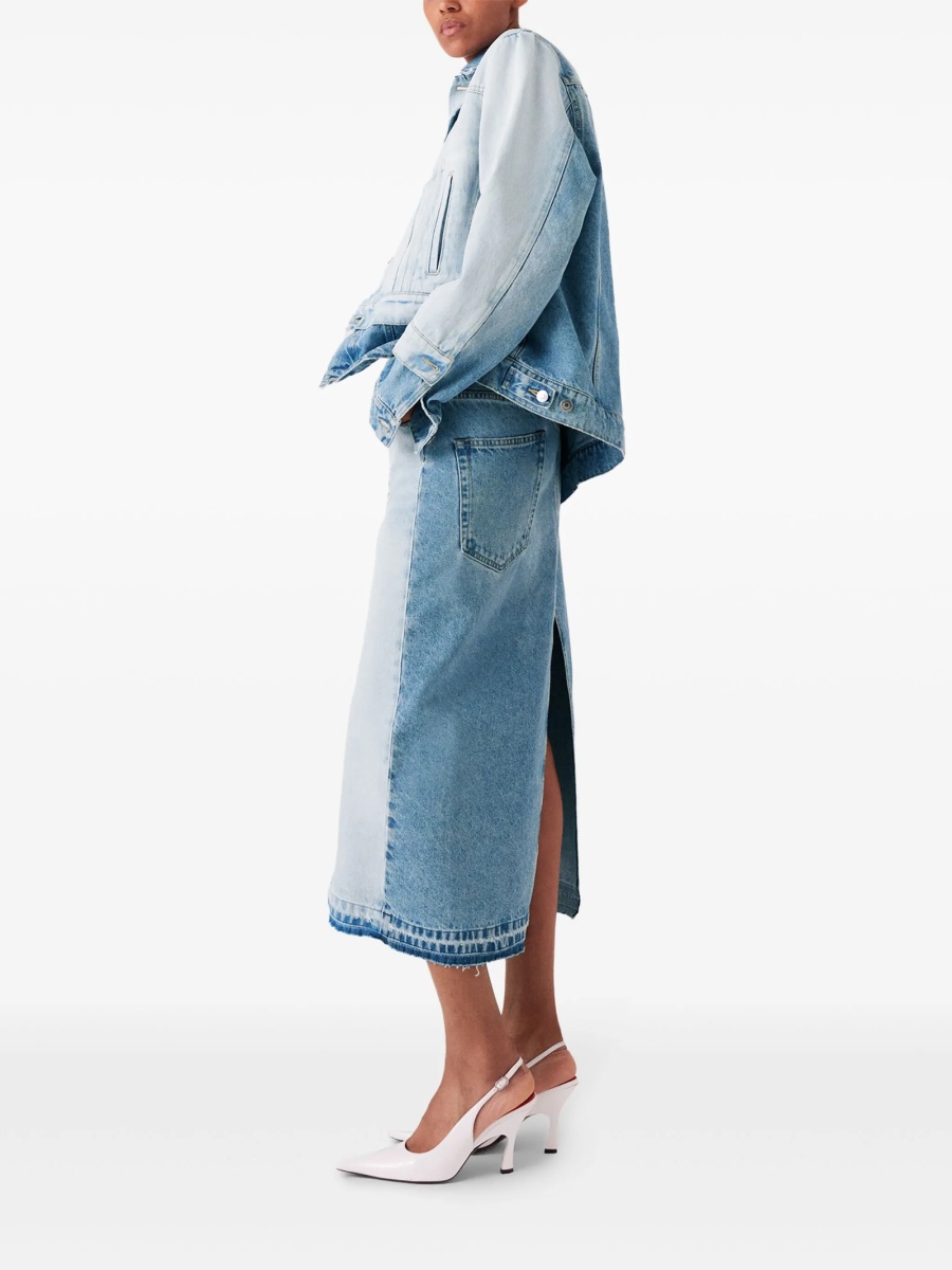 Fusta drepte Stella McCartney albastra - Img 3